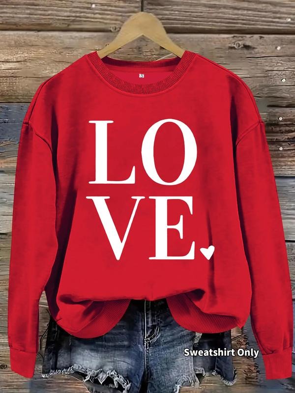 Casual Love Letter Pattern Soft Round Neck Comfort - Adult & Kids T-Shirts, Sweatshirts & Hoodies apparel design preview 1