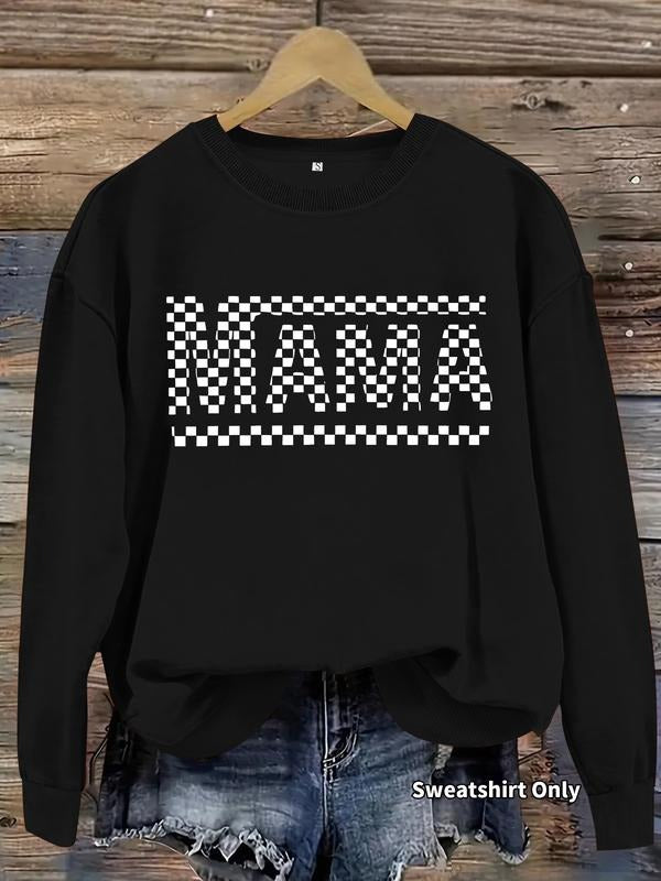 Casual Mama Print Soft Round Neck Comfortable Daily - Adult & Kids T-Shirts, Sweatshirts & Hoodies apparel design preview 1