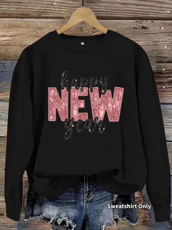 Casual New Happy Year Soft Round Neck Comfortable - Adult & Kids T-Shirts, Sweatshirts & Hoodies apparel design preview 1