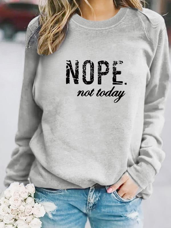 Casual Nope Slogan Soft Round Neck Comfortable Daily - Adult & Kids T-Shirts, Sweatshirts & Hoodies apparel design preview 1