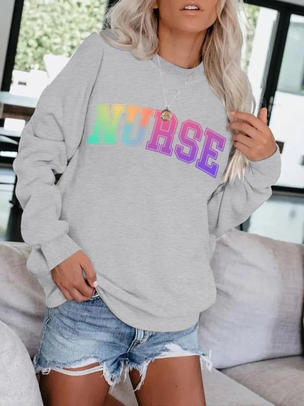 Casual Nurse Letter Print Soft Round Neck Comfortable - Adult & Kids T-Shirts, Sweatshirts & Hoodies apparel design preview 1