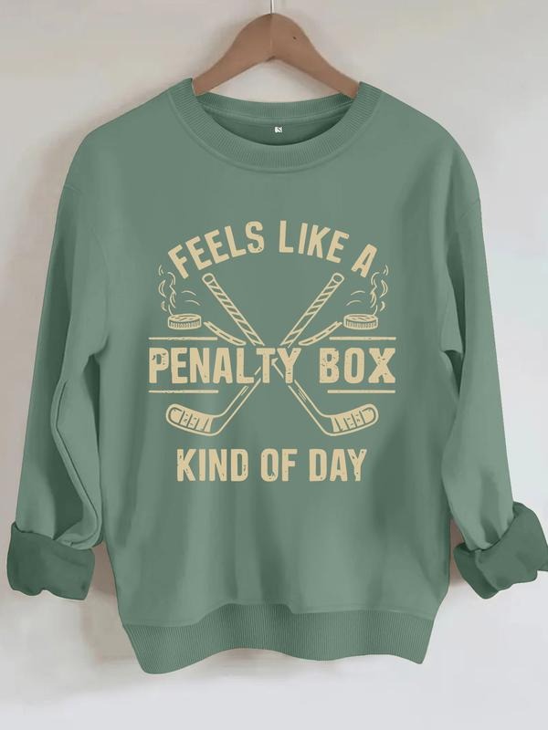 Casual Penalty Box Hockey Stick Print Round Neck Fall - Adult & Kids T-Shirts, Sweatshirts & Hoodies apparel design preview 1