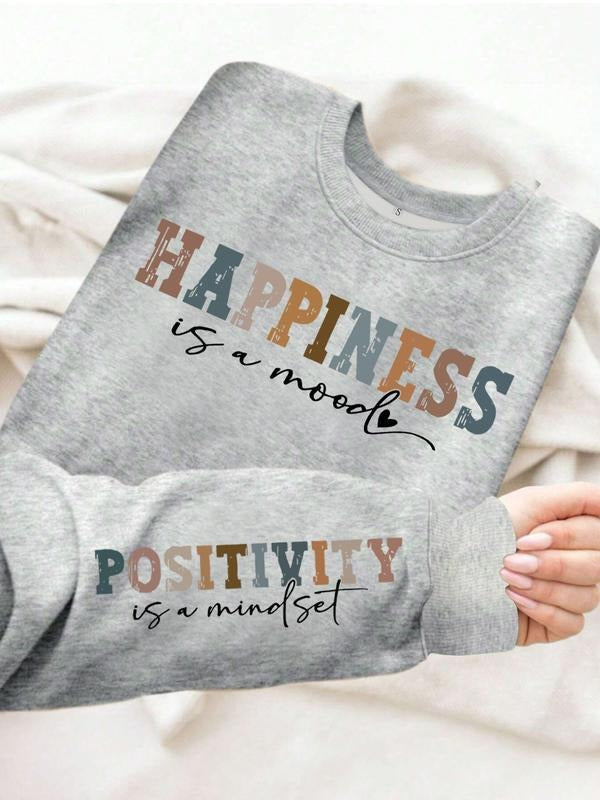 Casual Positivity Print Soft Round Neck Comfortable - Adult & Kids T-Shirts, Sweatshirts & Hoodies apparel design preview 1