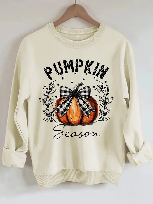 Casual Pumpkin Bowknot Pattern Soft Round Neck - Adult & Kids T-Shirts, Sweatshirts & Hoodies apparel design preview 1