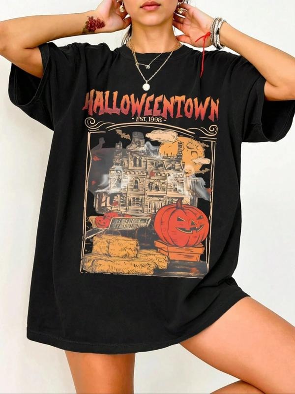 Casual Short Sleeve Round Neck Loose Fit Halloween - Adult & Kids T-Shirts, Sweatshirts & Hoodies apparel design preview 1