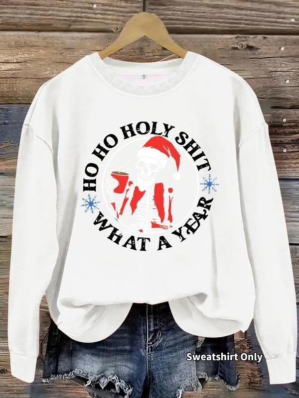 Casual Skull Santa Soft Round Neck Comfortable Daily - Adult & Kids T-Shirts, Sweatshirts & Hoodies apparel design preview 1