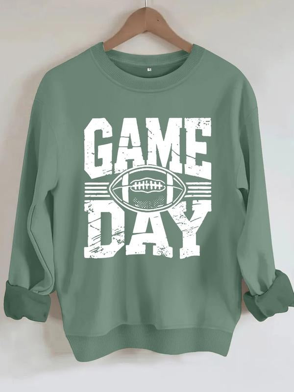 Casual Rugby Print Round Neck Knit Fabric Comfortable - Adult & Kids T-Shirts, Sweatshirts & Hoodies apparel design preview 1