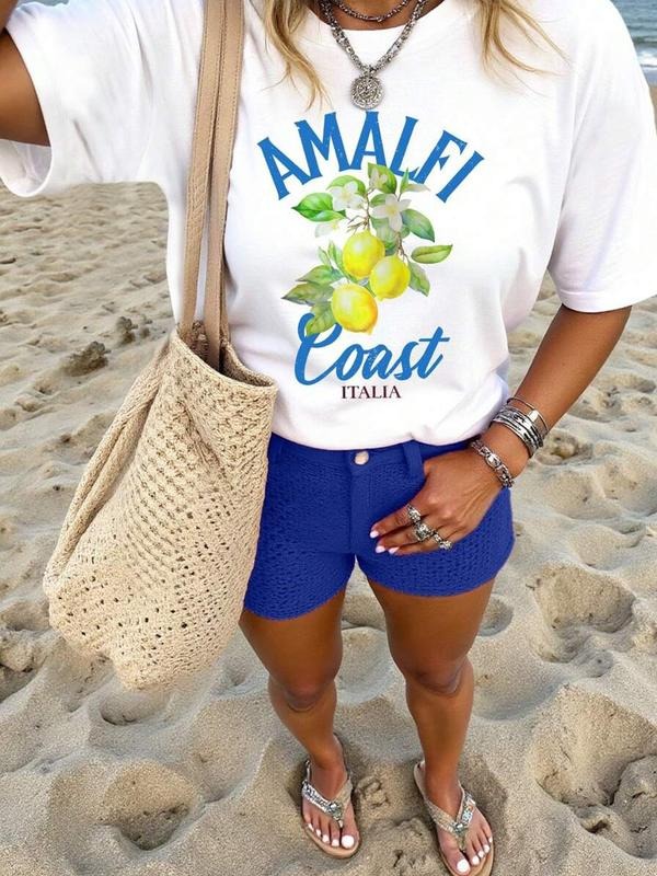 Casual Fresh Lemon Print Loose Fitting Summer Daily - Adult & Kids T-Shirts, Sweatshirts & Hoodies apparel design preview 1