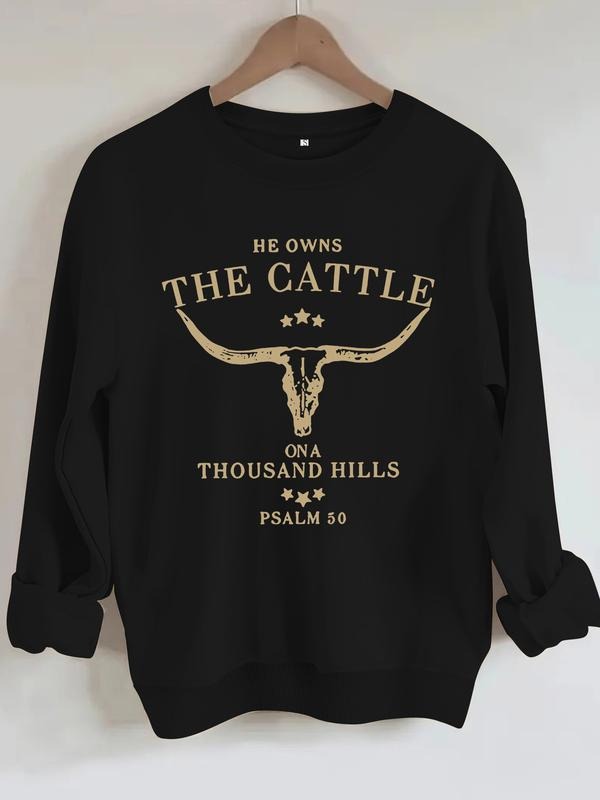 Casual Cattle Soft Round Neck Comfortable Daily - Adult & Kids T-Shirts, Sweatshirts & Hoodies apparel design preview 1