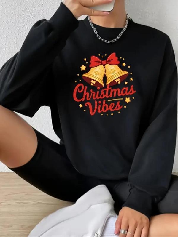 Letter Print Round Neck Casual Crew Fall Winter - Adult & Kids T-Shirts, Sweatshirts & Hoodies apparel design preview 1