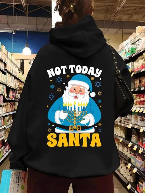 Santa Claus Print Drop Shoulder Casual Letter - Adult & Kids T-Shirts, Sweatshirts & Hoodies apparel design preview 1