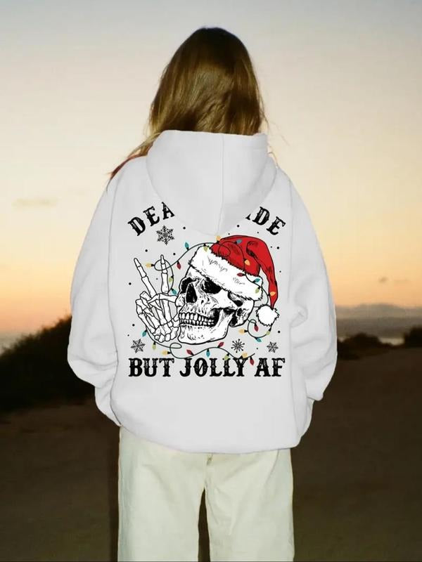 Skeleton Hand Letter Print Drop Shoulder Casual - Adult & Kids T-Shirts, Sweatshirts & Hoodies apparel design preview 1
