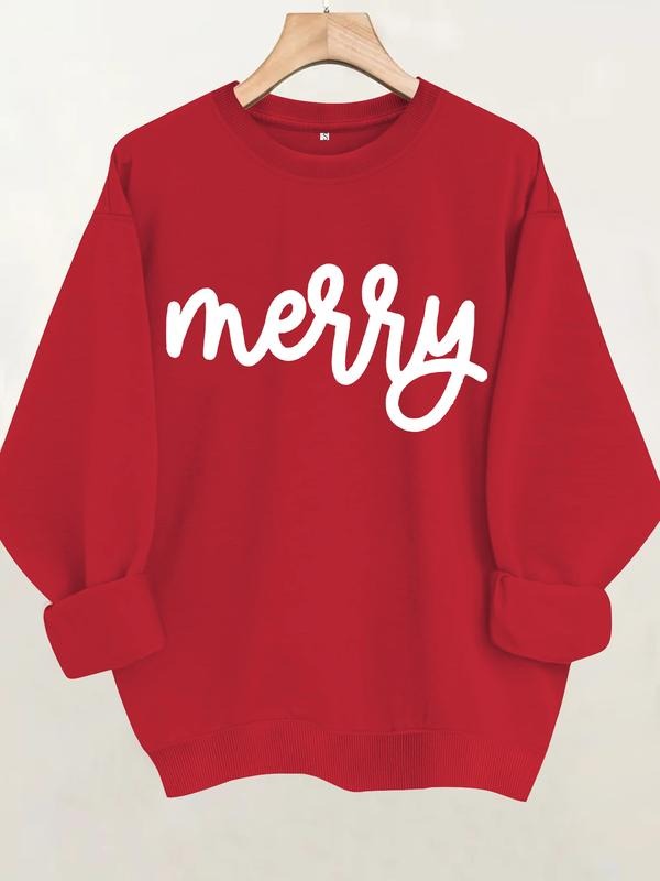 Merry Text Comfortable Casual Winter Seasonal - Adult & Kids T-Shirts, Sweatshirts & Hoodies apparel design preview 1