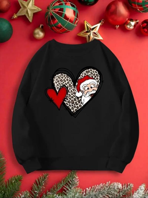 Themed Heart Print Casual Round Neck Fall Winter - Adult & Kids T-Shirts, Sweatshirts & Hoodies apparel design preview 1