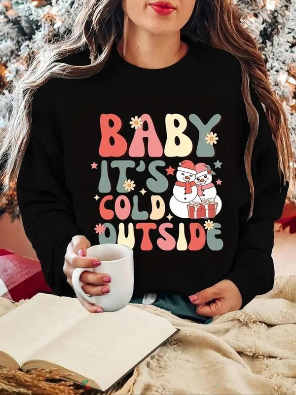 Themed Letter Print Crew Neck Casual Fall Winter - Adult & Kids T-Shirts, Sweatshirts & Hoodies apparel design preview 1