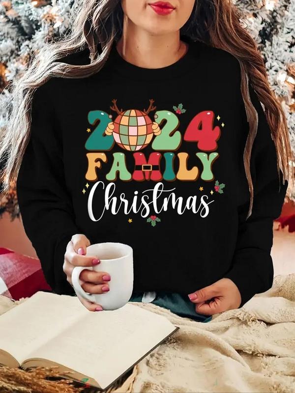 Themed Letter Print Drop Shoulder Casual Round Neck - Adult & Kids T-Shirts, Sweatshirts & Hoodies apparel design preview 1