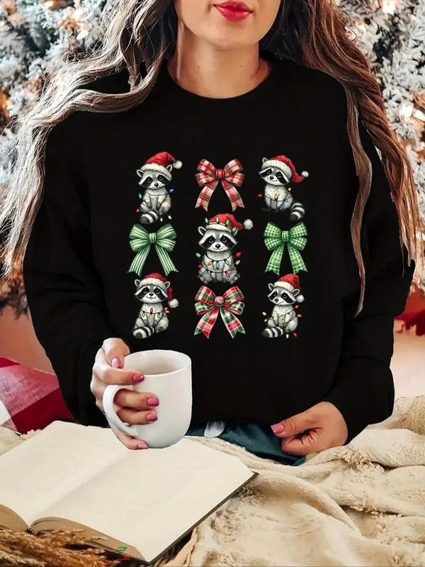 Themed Raccoon Print Crew Neck Casual Daily Clothes - Adult & Kids T-Shirts, Sweatshirts & Hoodies apparel design preview 1