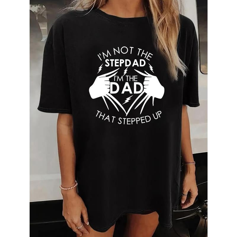 Classic "I'M Dad That Stepped Up" Breathable - Adult & Kids T-Shirts, Sweatshirts & Hoodies apparel design preview 1