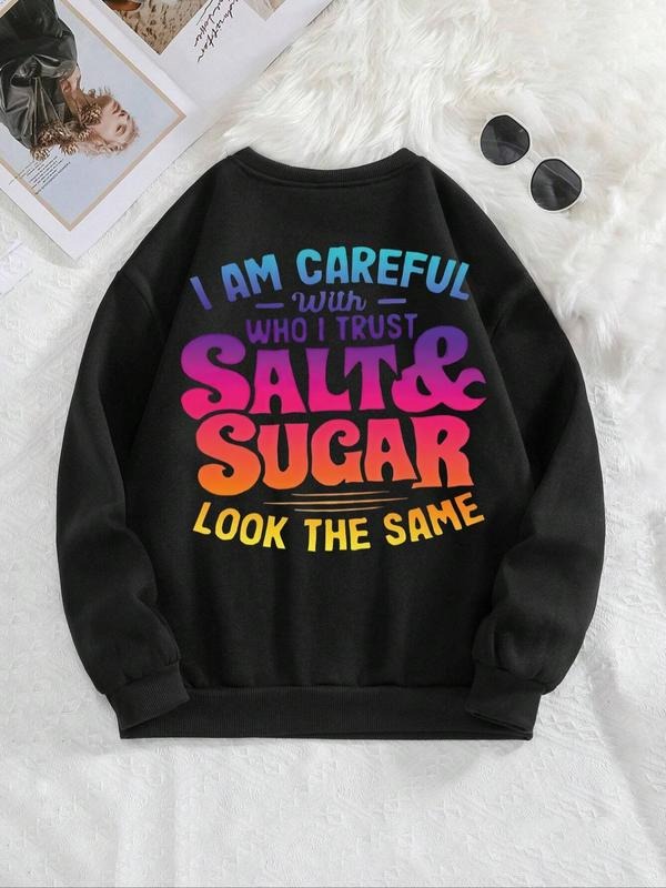 Colorful Letter Print Drop Shoulder Casual Round Neck - Adult & Kids T-Shirts, Sweatshirts & Hoodies apparel design preview 1