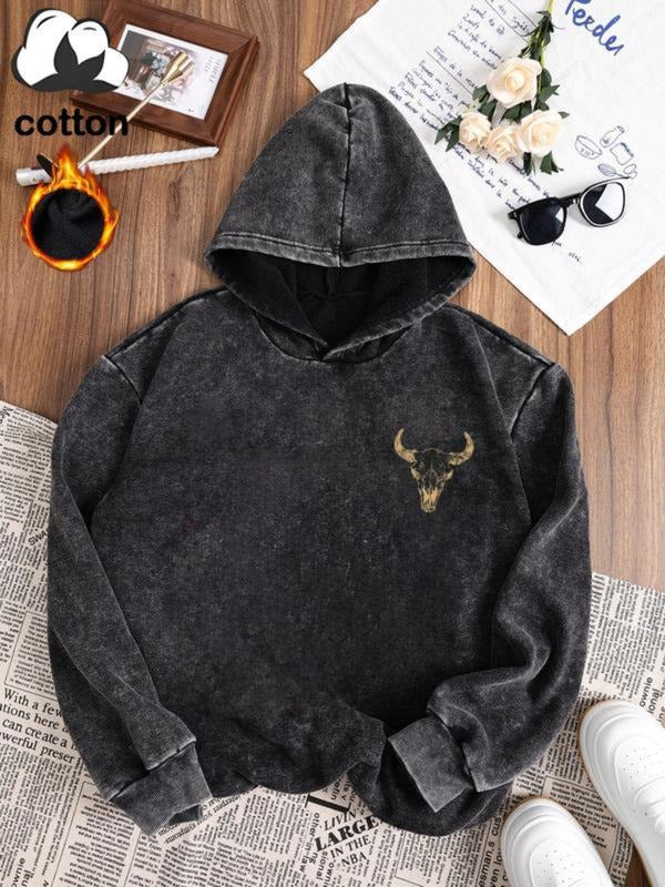 Cotton Fleece Casual Sports Vintage Washed Hooded - Adult & Kids T-Shirts, Sweatshirts & Hoodies apparel design preview 1
