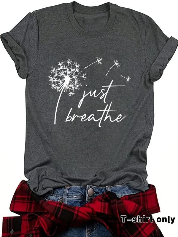 Dandelion Letter Print Round Neck Casual Short Sleeve - Adult & Kids T-Shirts, Sweatshirts & Hoodies apparel design preview 1