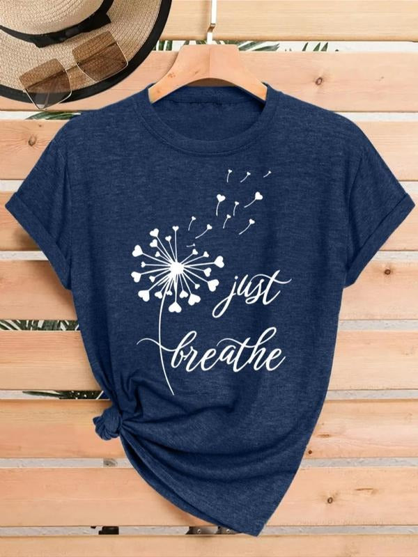 Dandelion Letter Print Round Neck Vintage Casual Crew - Adult & Kids T-Shirts, Sweatshirts & Hoodies apparel design preview 1