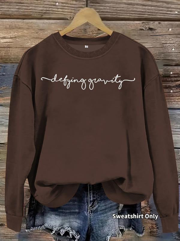 Defying Gravity Print Crew Neck Casual Fall Winter - Adult & Kids T-Shirts, Sweatshirts & Hoodies apparel design preview 1