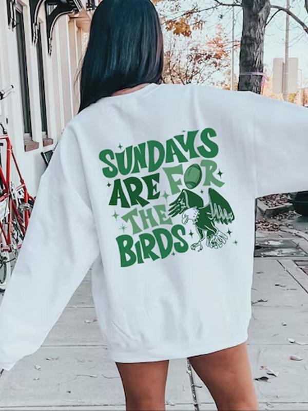 Eagle Letter Print Drop Shoulder Casual Round Neck - Adult & Kids T-Shirts, Sweatshirts & Hoodies apparel design preview 1