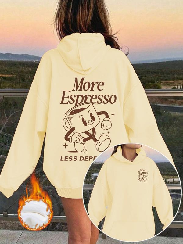 Cup Print Funny Pocket Fall Winter Casual Top - Adult & Kids T-Shirts, Sweatshirts & Hoodies apparel design preview 1