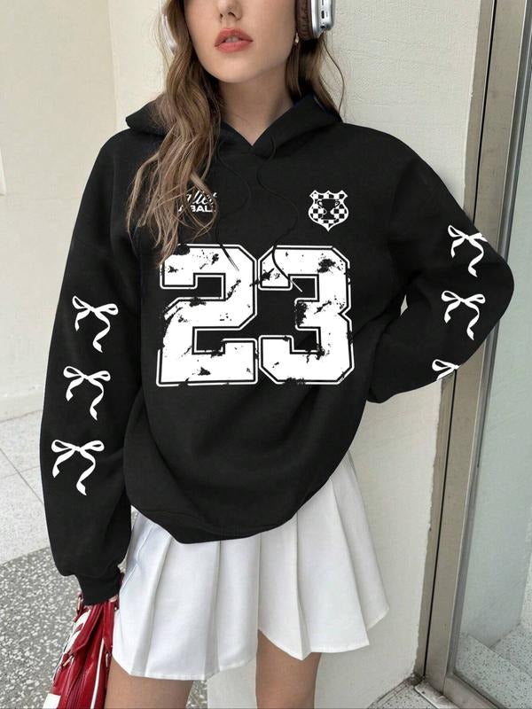 Fall Winter Hooded Casual Loose Fit Butterfly Knot - Adult & Kids T-Shirts, Sweatshirts & Hoodies apparel design preview 1