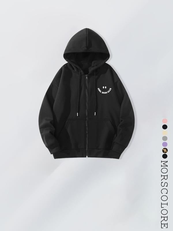 Fall Winter Vintage Smiley Face Letter Print Loose - Adult & Kids T-Shirts, Sweatshirts & Hoodies apparel design preview 1