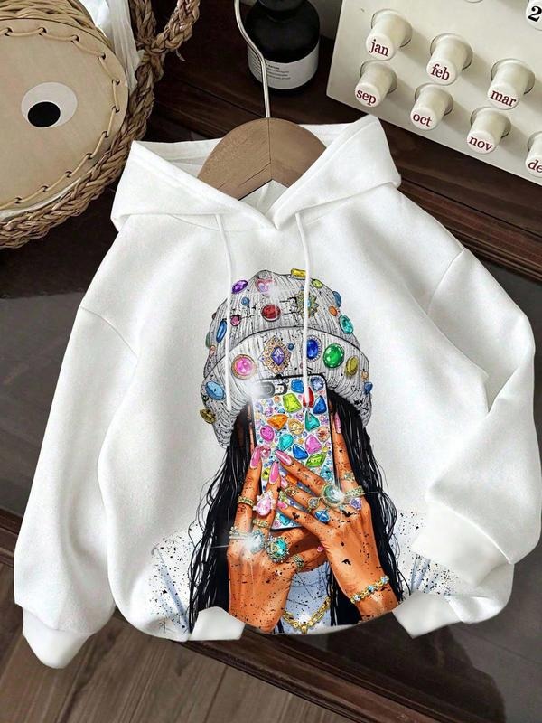 Hooded Print Casual Loose Fitting Fleece Lined - Adult & Kids T-Shirts, Sweatshirts & Hoodies apparel design preview 1