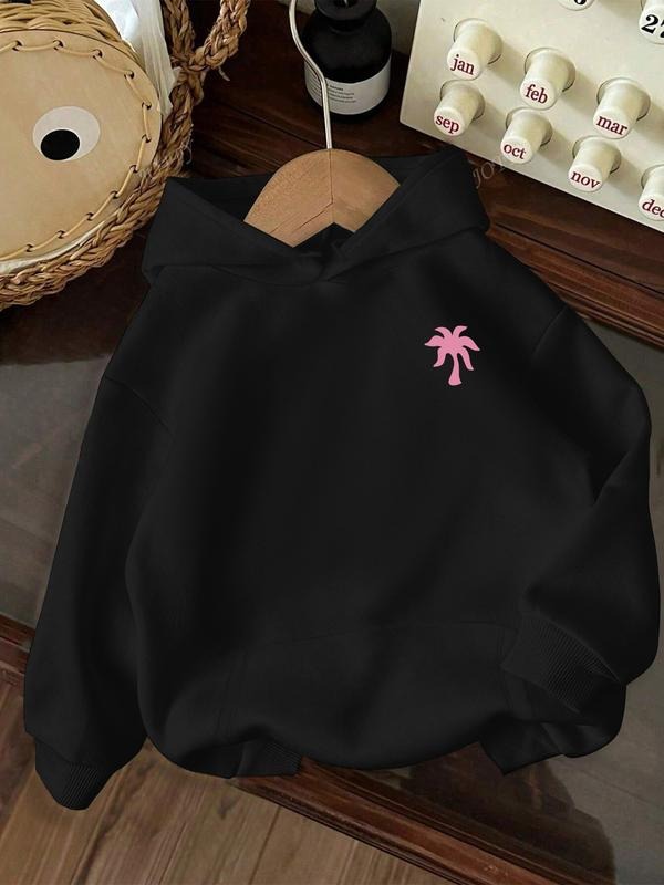 Hooded Floral Coconut Tree Print Loose Fit Thick - Adult & Kids T-Shirts, Sweatshirts & Hoodies apparel design preview 1