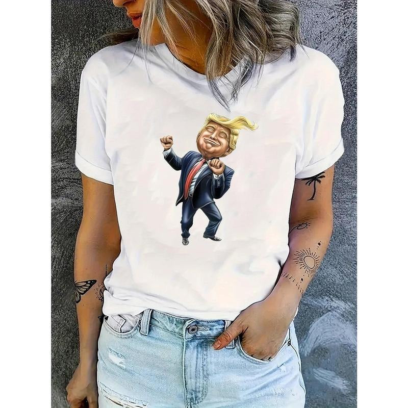 Trend Cartoon Trump Printed Simple Casual Sports - Adult & Kids T-Shirts, Sweatshirts & Hoodies apparel design preview 1