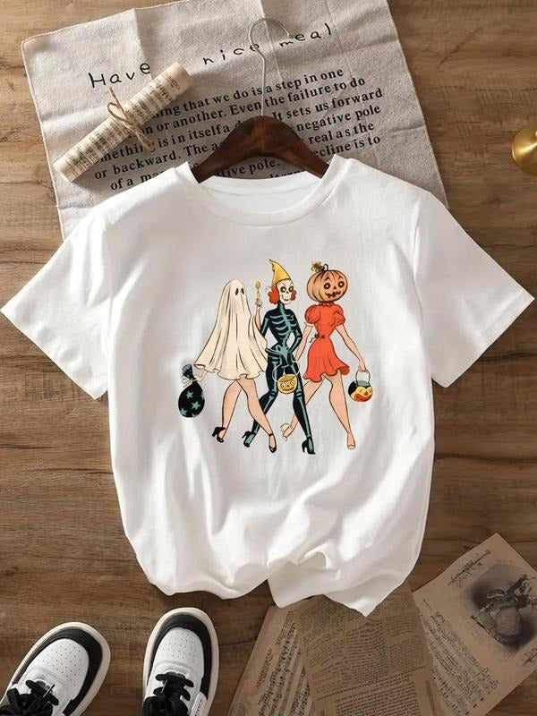 Figure Print Round Neck Casual Short Sleeve Daily - Adult & Kids T-Shirts, Sweatshirts & Hoodies apparel design preview 1