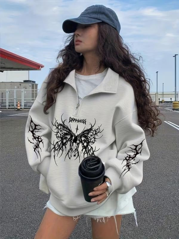 Floral Hooded Casual Loose Fit Thicken Fabric Fall - Adult & Kids T-Shirts, Sweatshirts & Hoodies apparel design preview 1