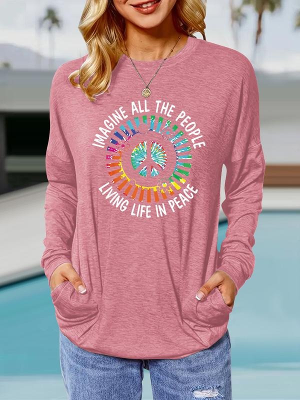 Floral Print Round Neck Casual Loose Fit Spring Fall - Adult & Kids T-Shirts, Sweatshirts & Hoodies apparel design preview 1