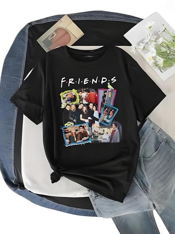 Friends Print Round Neck Casual Short Sleeve Summer - Adult & Kids T-Shirts, Sweatshirts & Hoodies apparel design preview 1