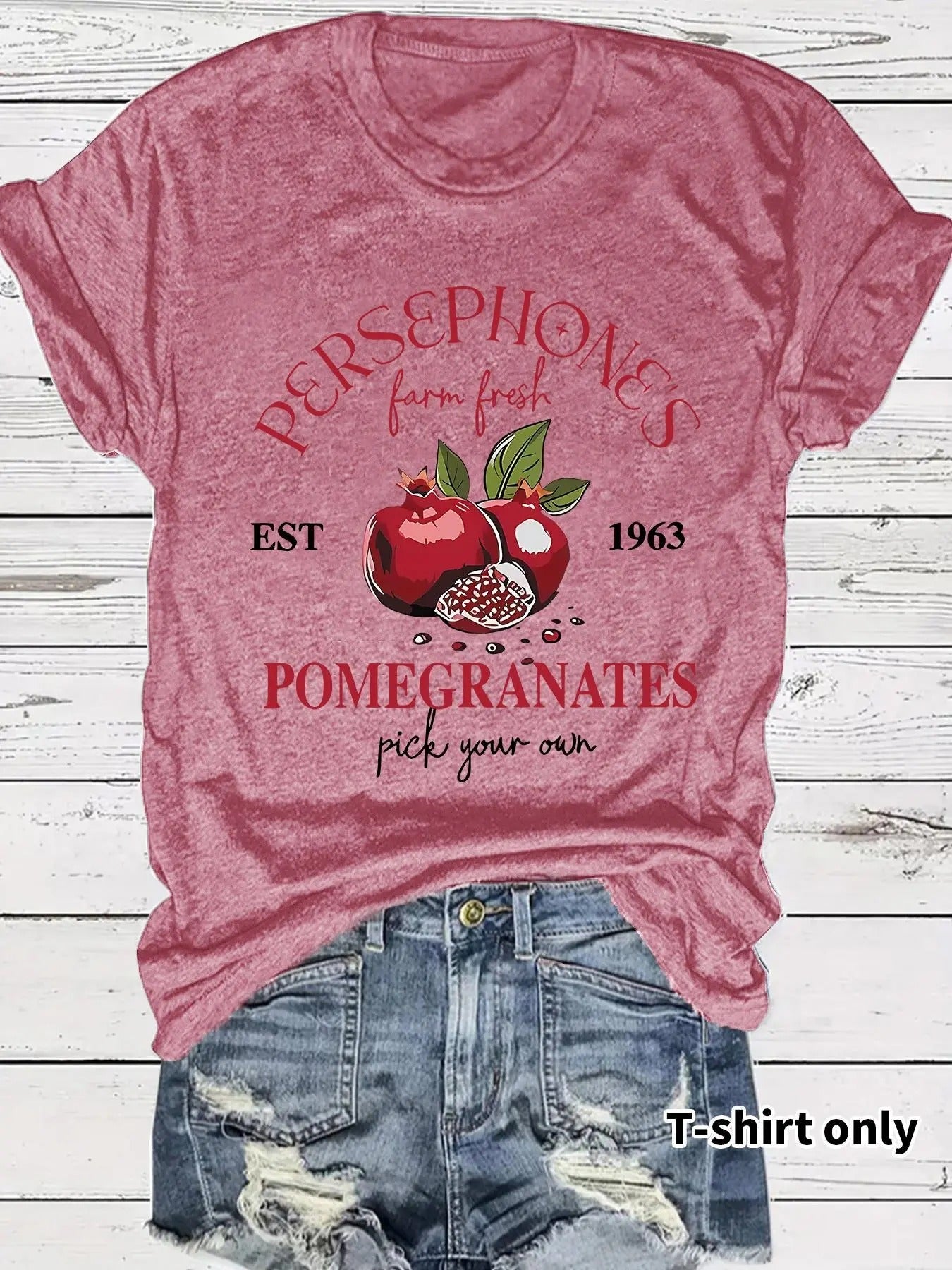 Fruit Letter Print Round Neck Casual Short Sleeve - Adult & Kids T-Shirts, Sweatshirts & Hoodies apparel design preview 1