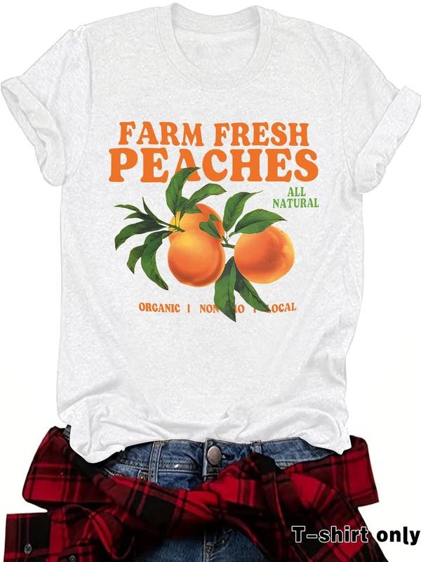 Fruit Print Round Neck Casual Letter Short Sleeve - Adult & Kids T-Shirts, Sweatshirts & Hoodies apparel design preview 1