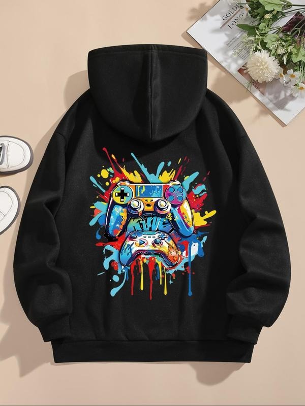 Gaming Controller Print Drawstring Pocket Casual - Adult & Kids T-Shirts, Sweatshirts & Hoodies apparel design preview 1
