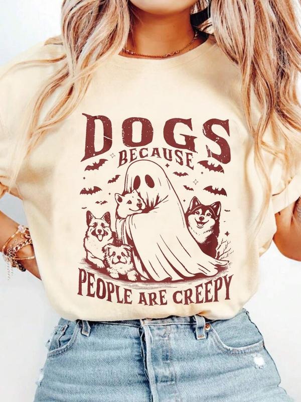 Ghost Round Neck Short Sleeve Casual Loose Fit Summer - Adult & Kids T-Shirts, Sweatshirts & Hoodies apparel design preview 1