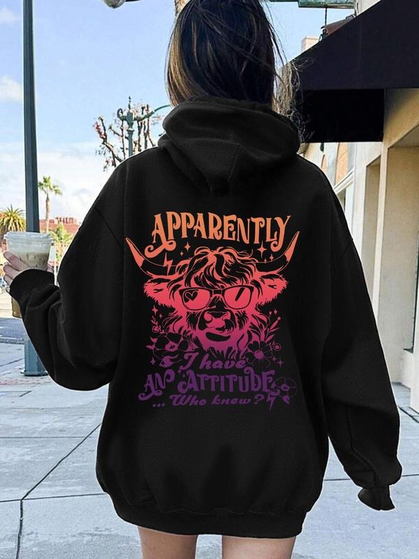 Goat Head Print Thermal Lined Casual Hooded Daily - Adult & Kids T-Shirts, Sweatshirts & Hoodies apparel design preview 1