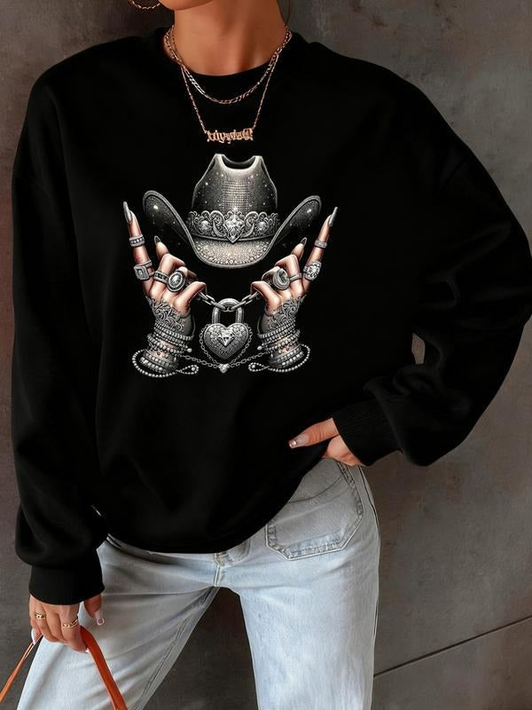 Print Round Neck Soft Thick Casual Sportswear Loose - Adult & Kids T-Shirts, Sweatshirts & Hoodies apparel design preview 1