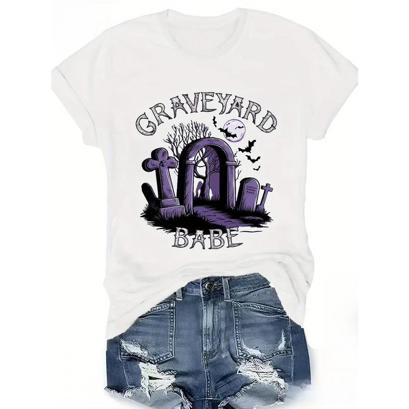Graveyard Babe 100% Cotton Comfort Fit Short Sleeve - Adult & Kids T-Shirts, Sweatshirts & Hoodies apparel design preview 1
