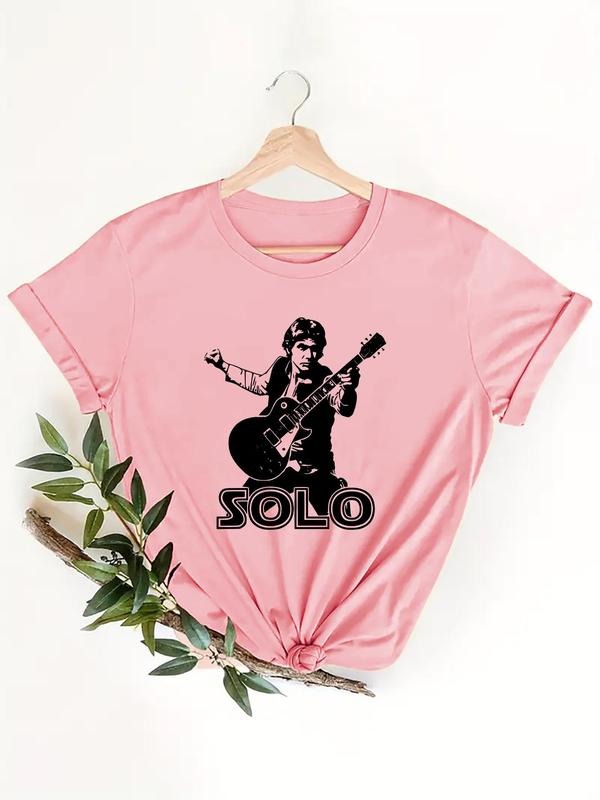 Guitar Letter Print Round Neck Vintage Casual Figure - Adult & Kids T-Shirts, Sweatshirts & Hoodies apparel design preview 1