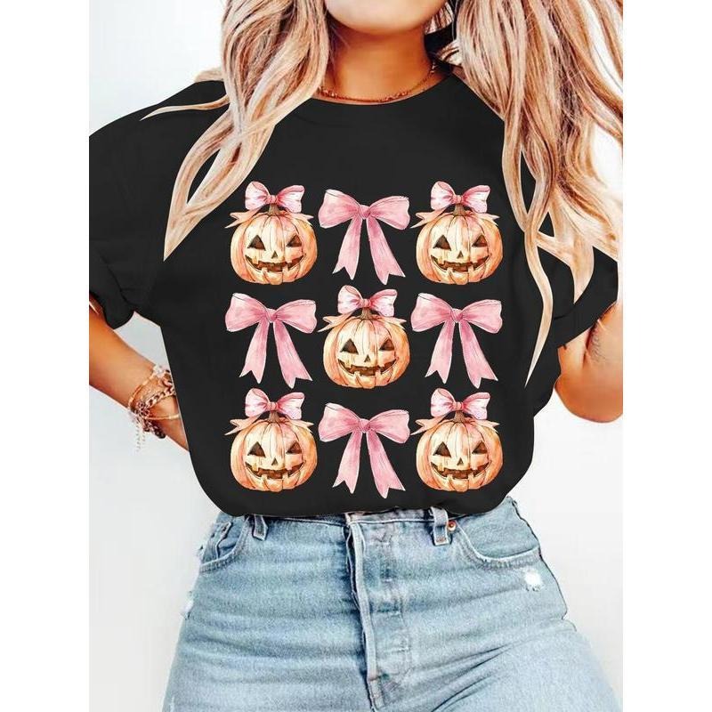 Halloween Print Casual Loose Fit Round Neck Leopard - Adult & Kids T-Shirts, Sweatshirts & Hoodies apparel design preview 1