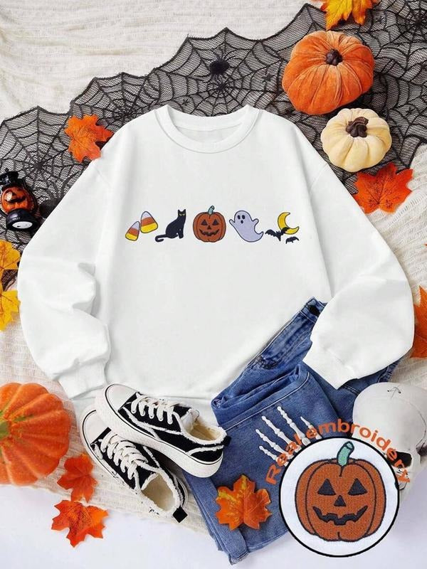 Halloween Pumpkin Slogan Casual Fall Winter - Adult & Kids T-Shirts, Sweatshirts & Hoodies apparel design preview 1