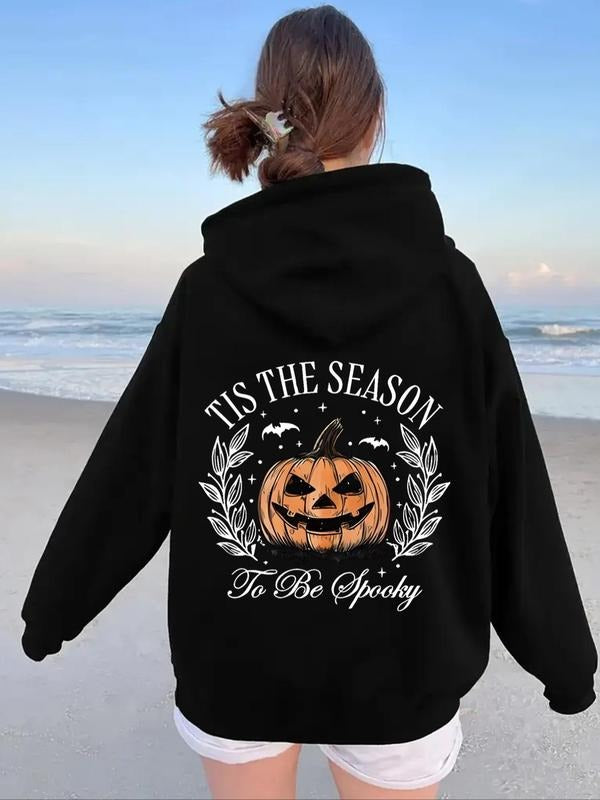 Halloween Themed Pumpkin Print Drop Shoulder Casual - Adult & Kids T-Shirts, Sweatshirts & Hoodies apparel design preview 1
