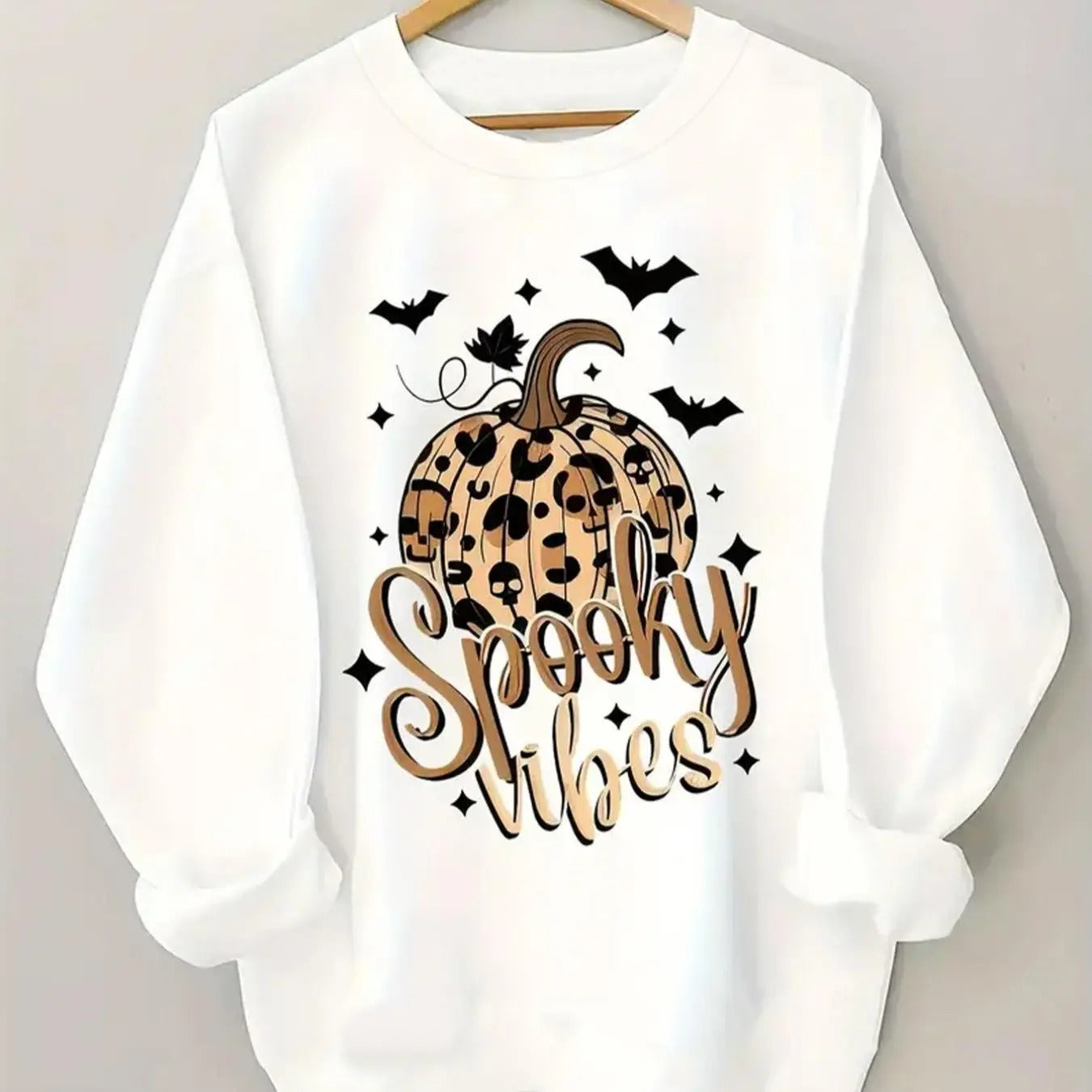 Halloween Themed Pumpkin Print Drop Shoulder Casual - Adult & Kids T-Shirts, Sweatshirts & Hoodies apparel design preview 1